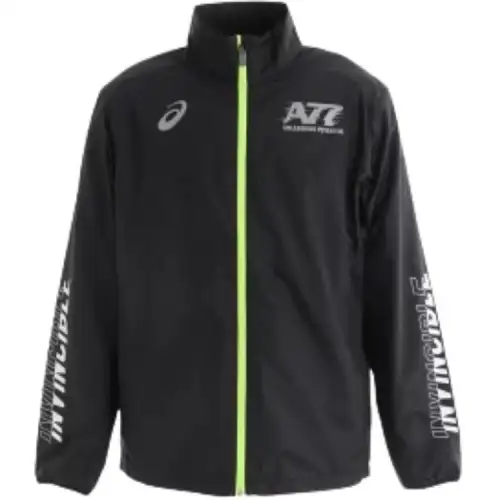 ASICS Jackets Men's Black Stand Collar Moderate Other