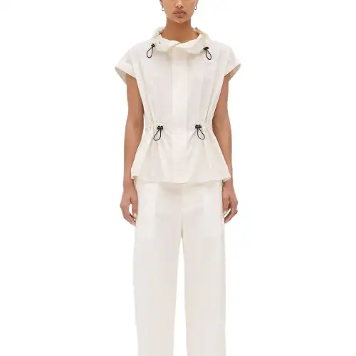 Bottega Veneta T Shirts Women's White Moderate Straight Fit