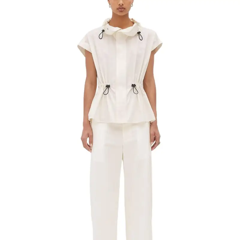 Bottega Veneta T Shirts Women's White Moderate Straight Fit