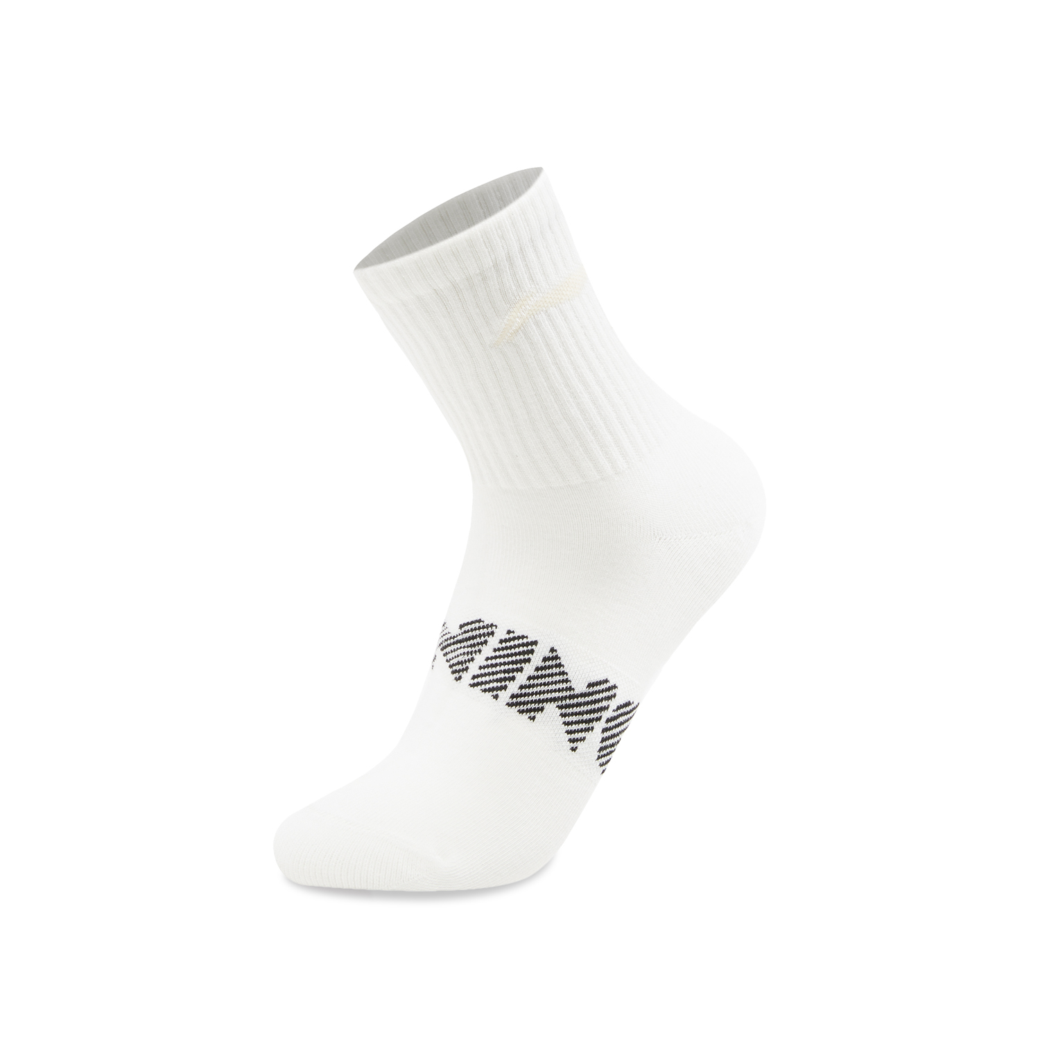 Li Ning Sports Life Collection Crew Socks Unisex 3 Pack White/White/White