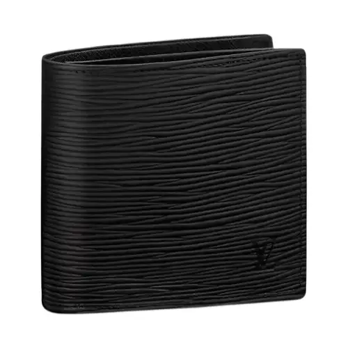 LOUIS VUITTON Marco Epi Leather Wallet Men's Black