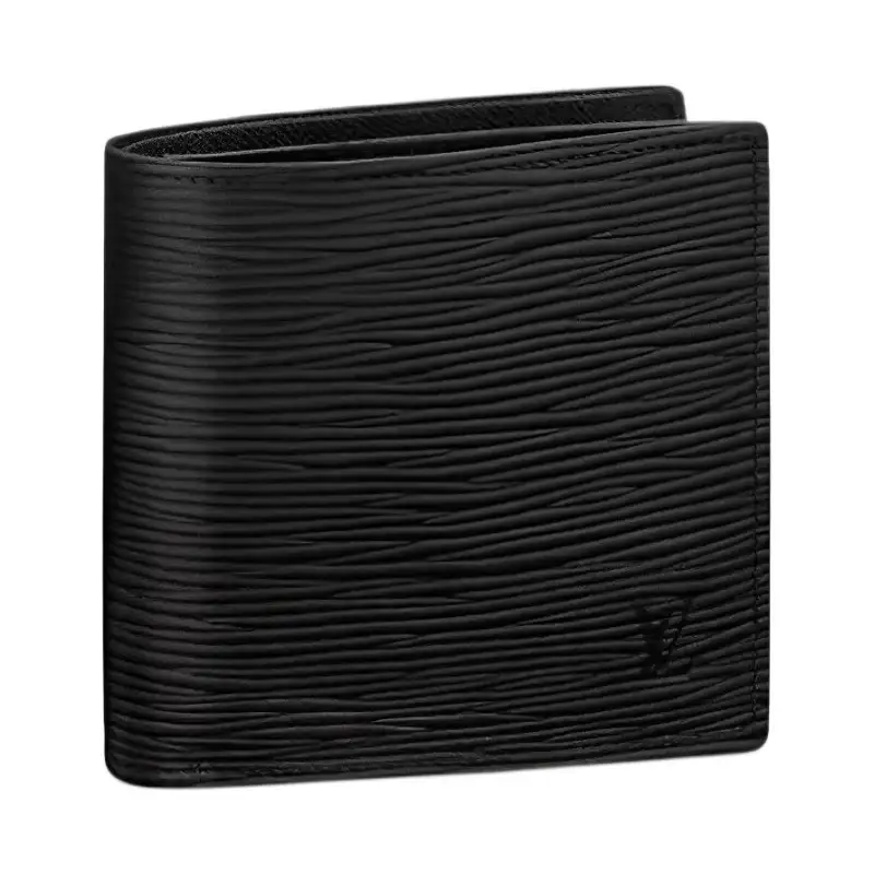 LOUIS VUITTON Marco Epi Leather Wallet Men's Black