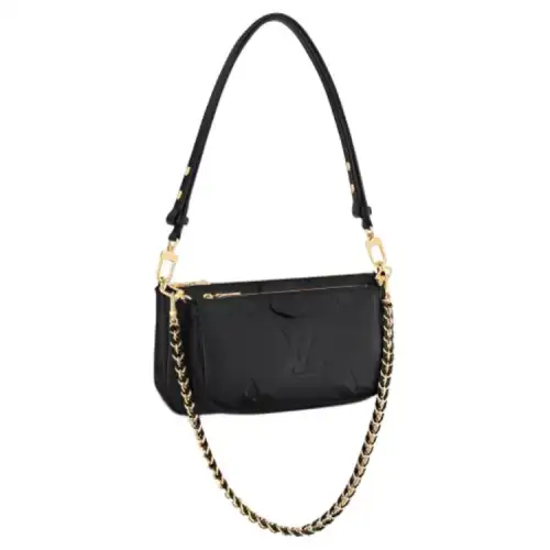 LOUIS VUITTON Multi Pochette Monogram Empreinte Black