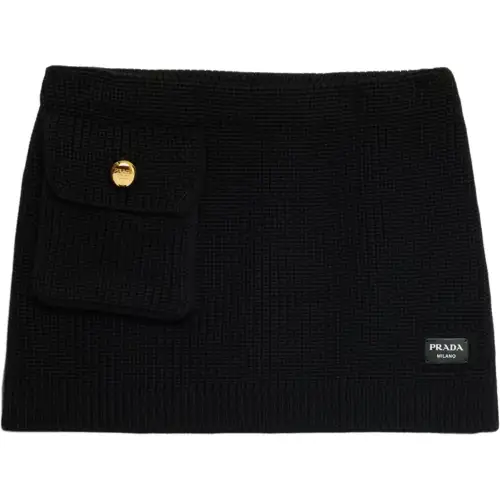 PRADA Wool Miniskirt