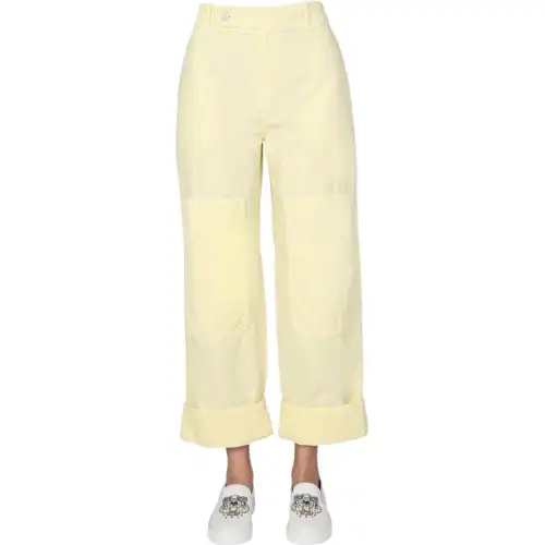 【Previous Season】cotton straight-leg trousers