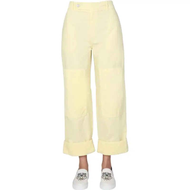 【Previous Season】cotton straight-leg trousers