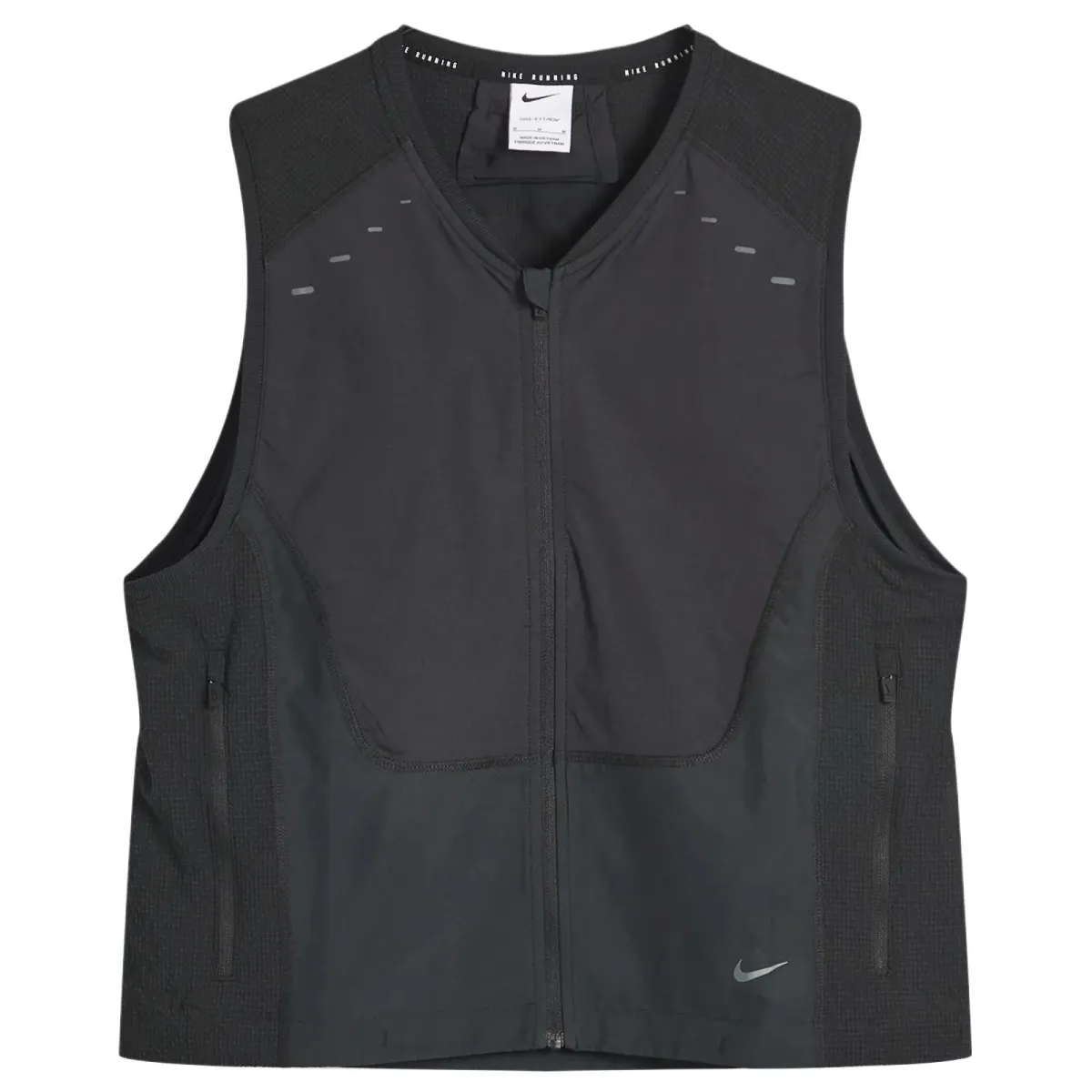 Nike Dri-Fit Vests Men's Black V-neck Moderate Other