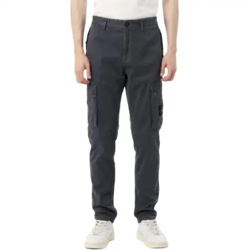 STONE ISLAND Cargo Pants Men's Gray Moderate