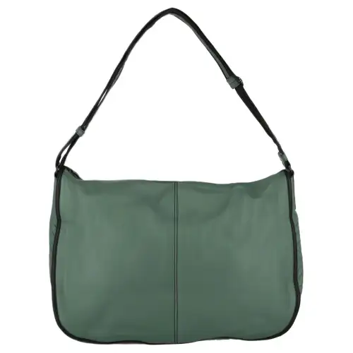 Bottega Veneta Zip Closure Leather One Shoulder Handbag Women's Green