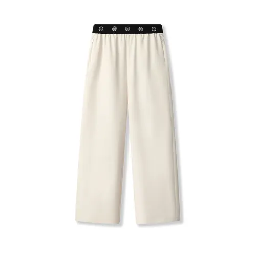 FILA Casual Pants Women's Albumen White Moderate Straight Fit Pants