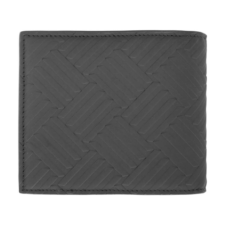 Мужской кошелек Bottega Veneta intreccio (черный) — фото 4