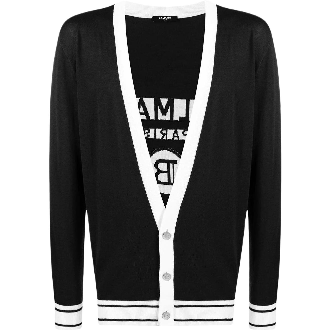 Мужской кардиган BALMAIN (черный)