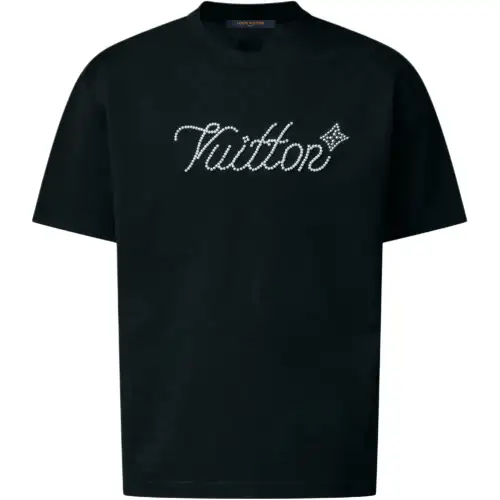 Lv Signature Embellished T Shirt
