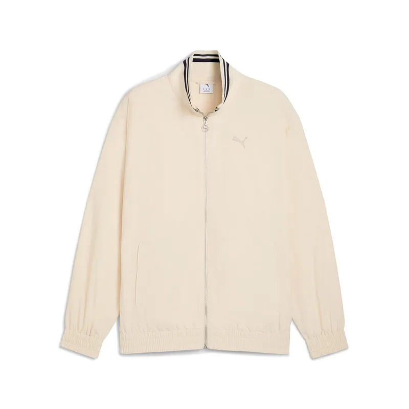 PUMA Jackets Unisex Ecru Stand Collar Moderate Other