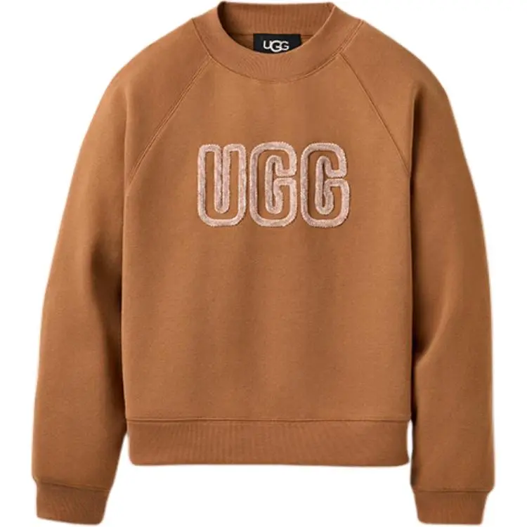 UGG Sweatshirts Women's Chestnut Brown Crew Neck Moderate