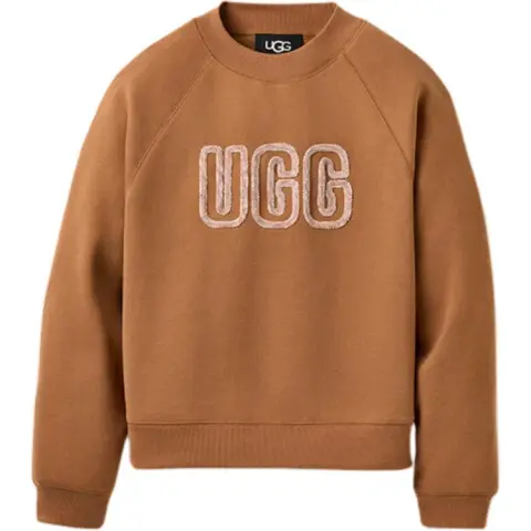 UGG Sweatshirts Women's Chestnut Brown Crew Neck Moderate