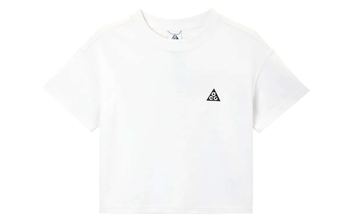 Nike T-Shirts Women's White Crew Neck Moderate
