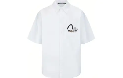 EVISU Shirts Men's White Lapel Moderate