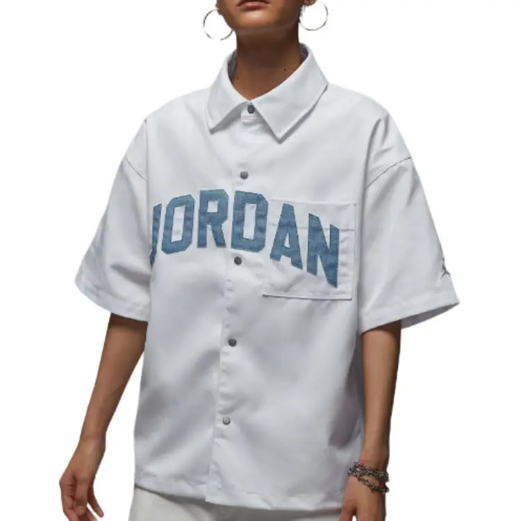 Jordan Apparel Shirts Women's White Pointed Collar