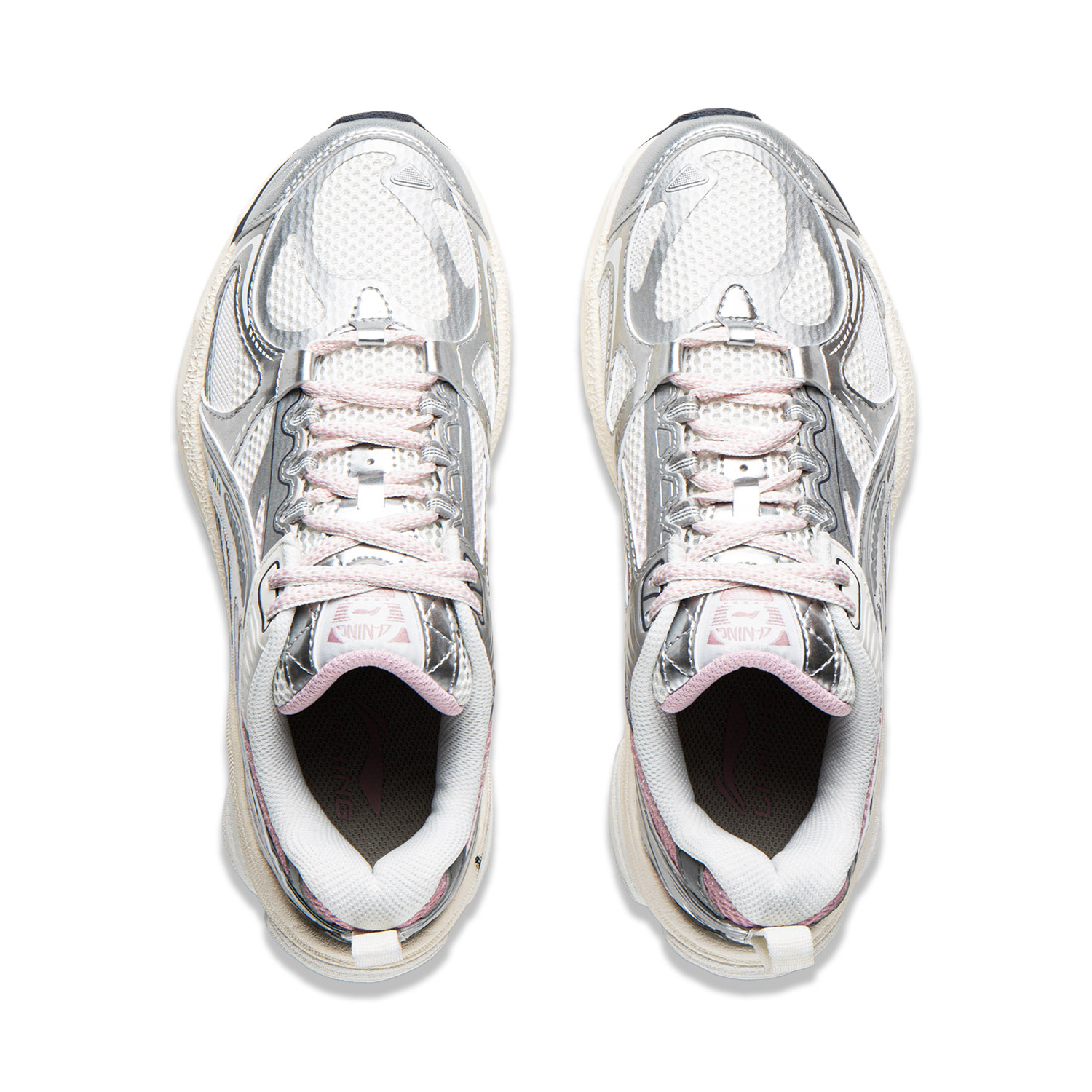 Li Ning Fuyao Boom Low top Running Shoes Women’s Silver White Gray