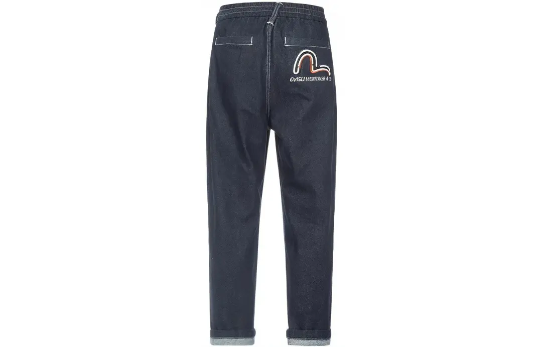 EVISU Seagull print Tapered Jeans