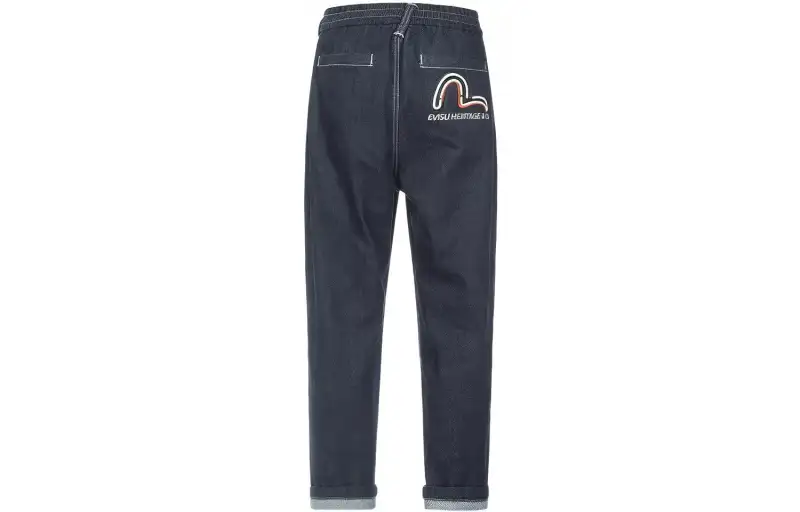 EVISU Seagull print Tapered Jeans