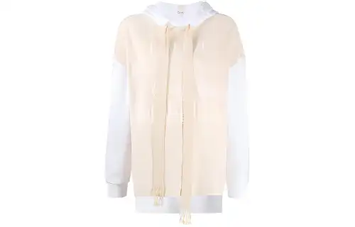 LOEWE Sweatshirts Women's White Hooded Moderate Regular
