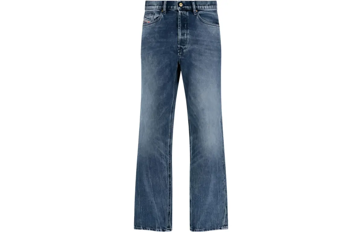 DIESEL Jeans Men's Blue Moderate Straight Fit Pants