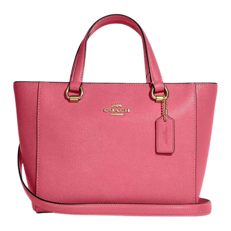 COACH Alice Cross Grain Leather Shoulder Bag, Crossbody Bag, Handbag Small Women's Watermelon Red