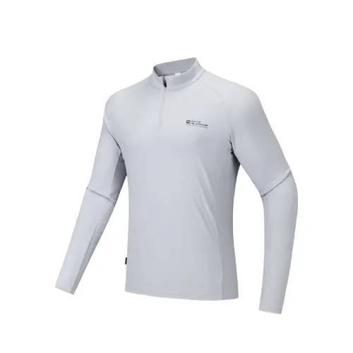 ANTA T Shirts Men's Stand Collar Moderate Straight Fit