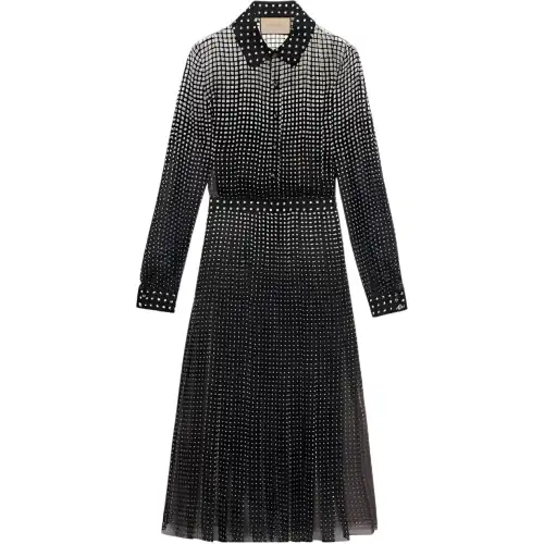 GUCCI Long Sleeved Dress Women's Black