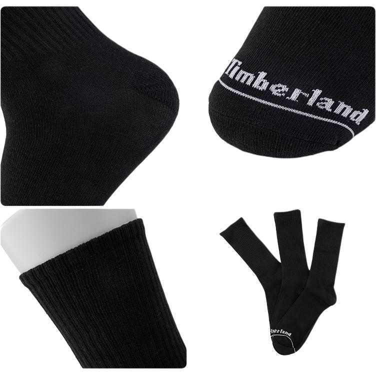 Timberland Knee High Socks Unisex 3 Pack Black
