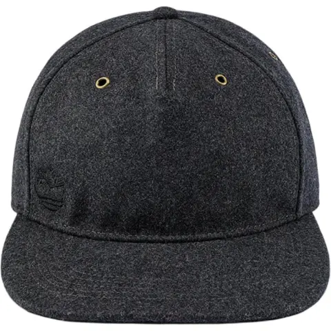 Timberland Wool Baseball Caps Unisex Dark Gray