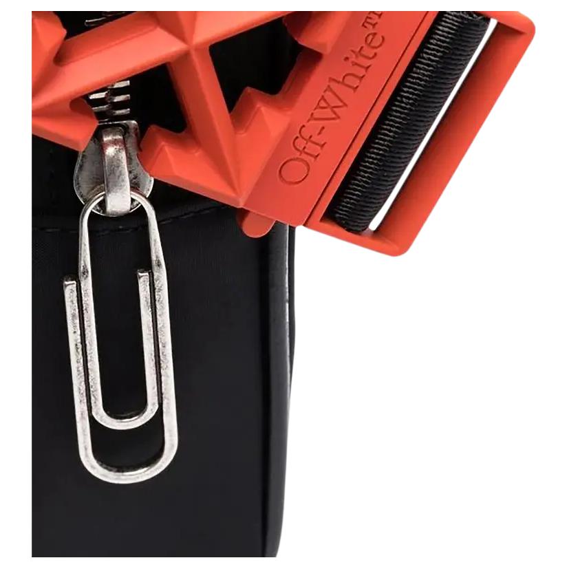 Мужская сумка OFF-WHITE Nylon Crossbody (черная) — фото 4