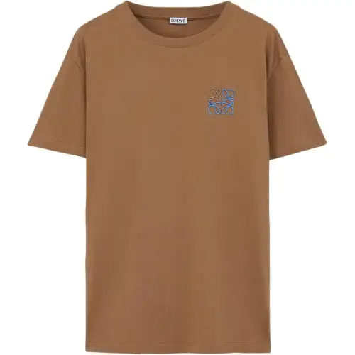 LOEWE Logo Embroidered Crewneck T Shirt