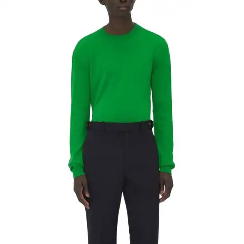 Bottega Veneta Sweaters Men's Green Crew Neck Moderate Other