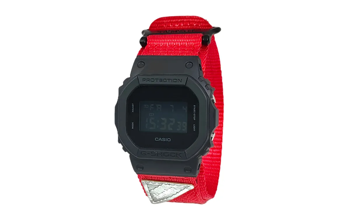 CASIO Custom Collection Quartz Movement Nylon Strap Watch Men's Watches Black Dial