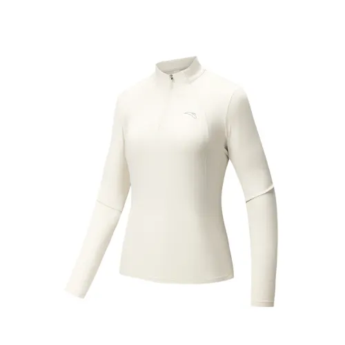 ANTA T Shirts Women's Stand Collar Moderate Straight Fit