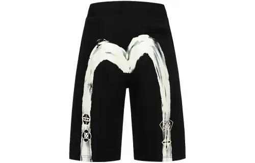 EVISU Casual Shorts Men's Black Moderate
