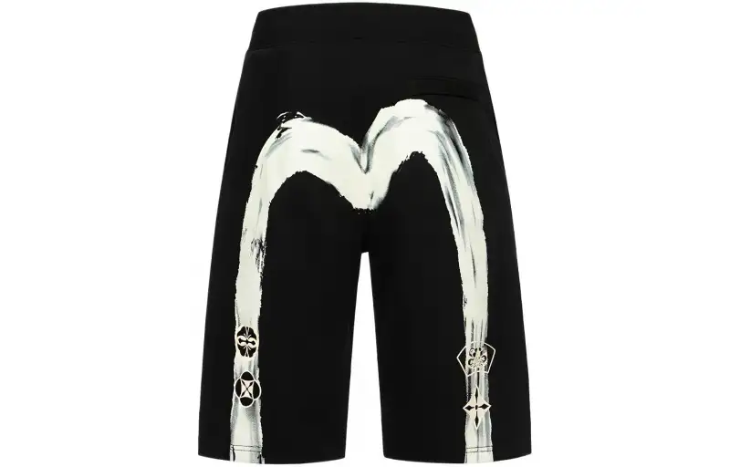 EVISU Casual Shorts Men's Black Moderate