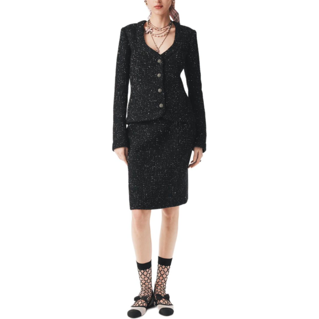 Женская куртка Chanel (черный)