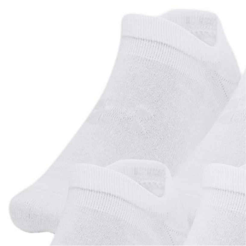 Under Armour Essential Cushion Ankle Socks Unisex 6 Pack White