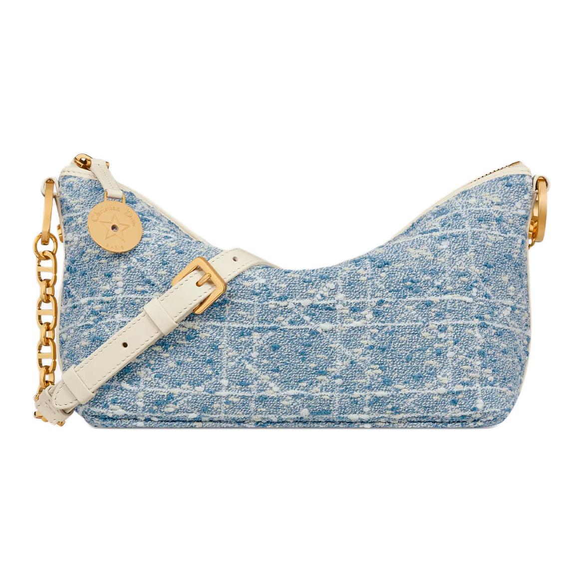 Женская сумка Dior Diorstar Hobo (голубая)