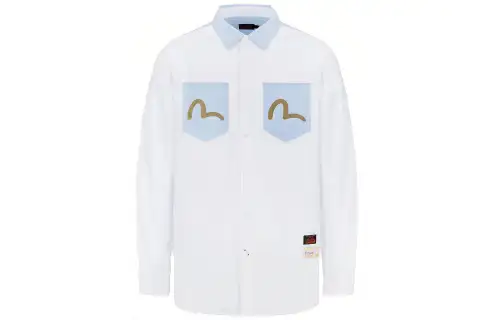 EVISU Shirts Men's Lapel Moderate Other