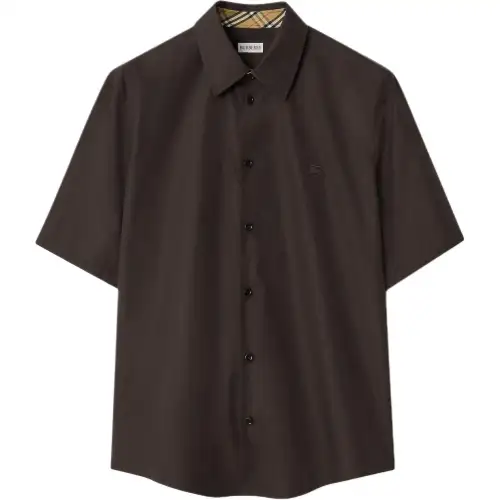 Burberry embroidered cotton shirt