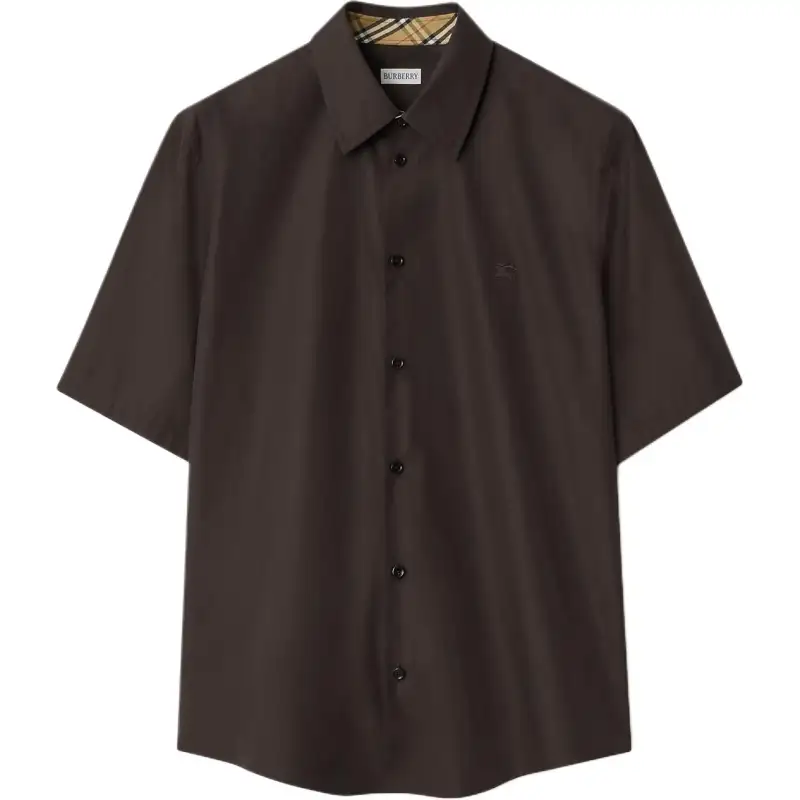 Burberry embroidered cotton shirt