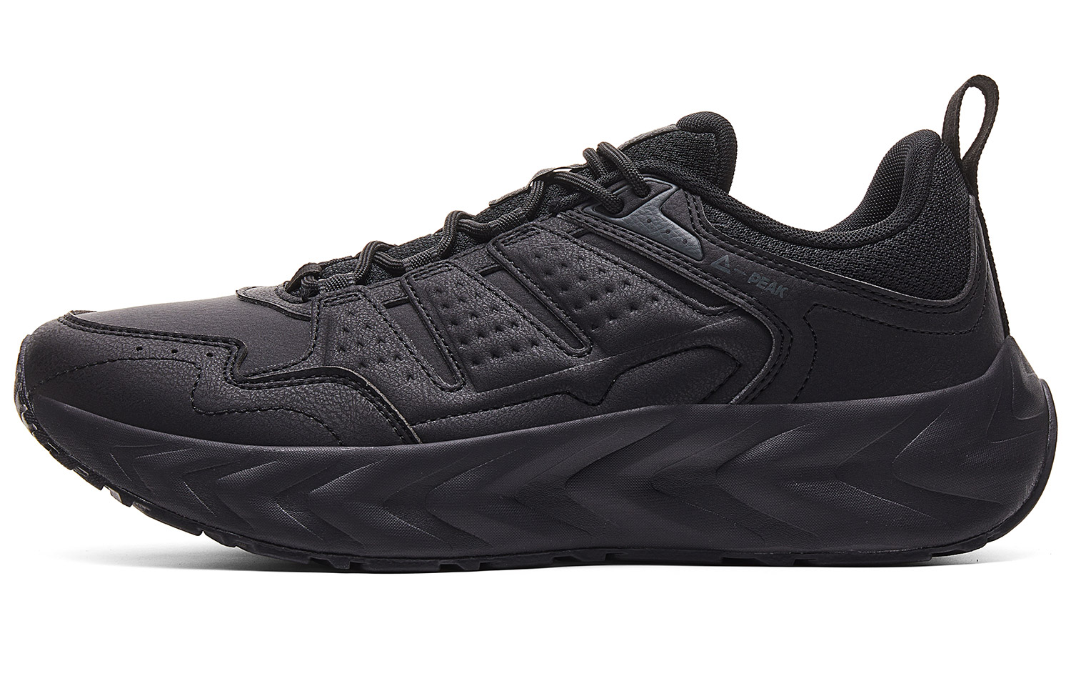 PEAK Textile, Synthetic Leather Cushioning Abrasion Resistant Breathable Rebound Low top Casual Running Shoes Men’s