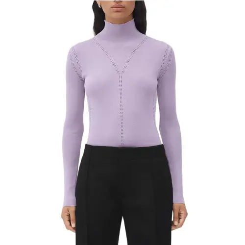 Bottega Veneta Sweaters Women's Purple Turtleneck Moderate Other