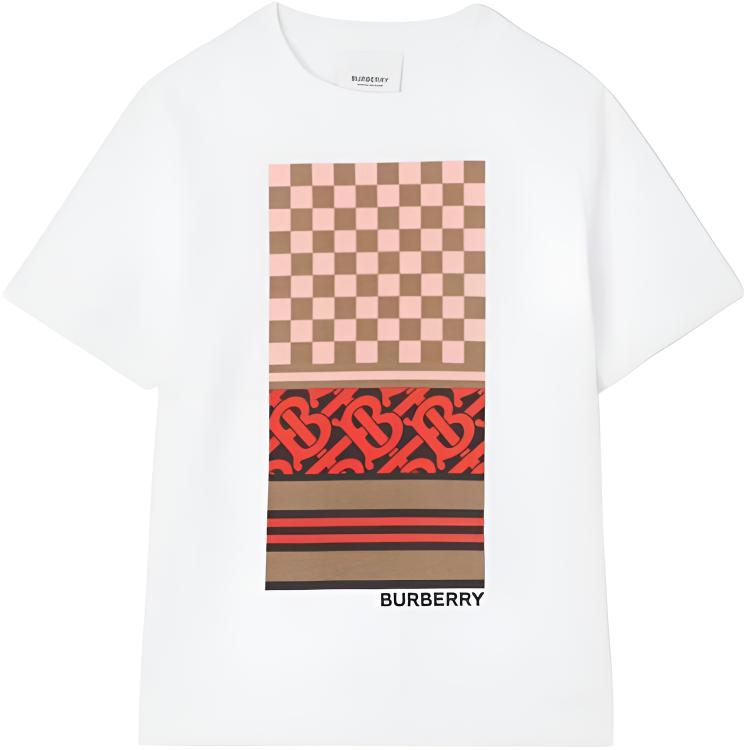 Детская футболка Burberry 80514301 (разноцветная)