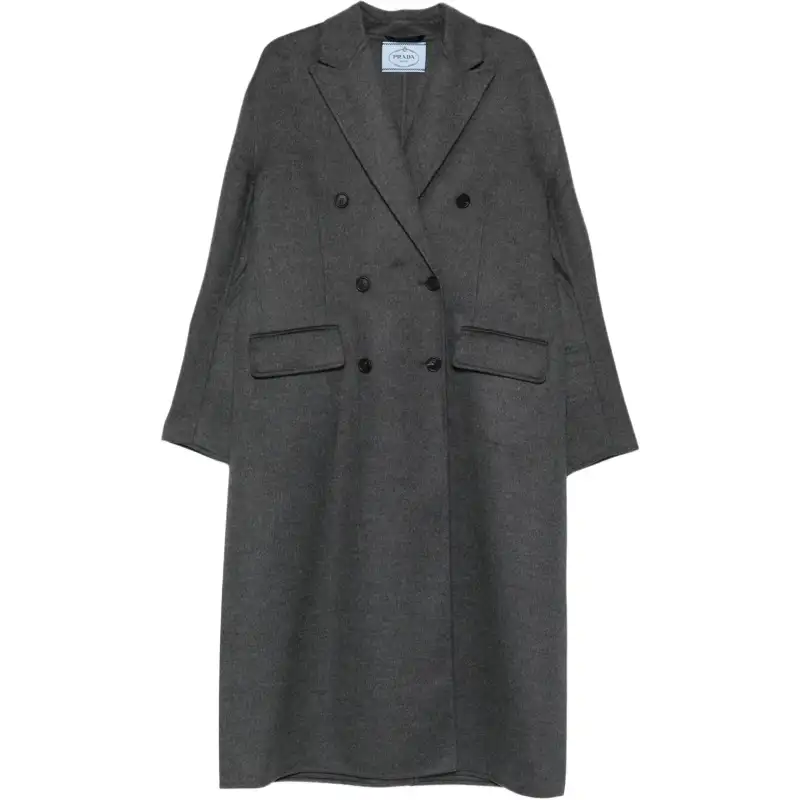 Prada Double-Breasted Long Coat